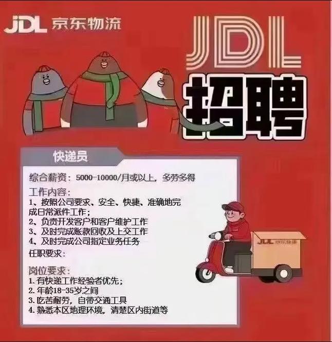 铜川京东快递员招聘信息