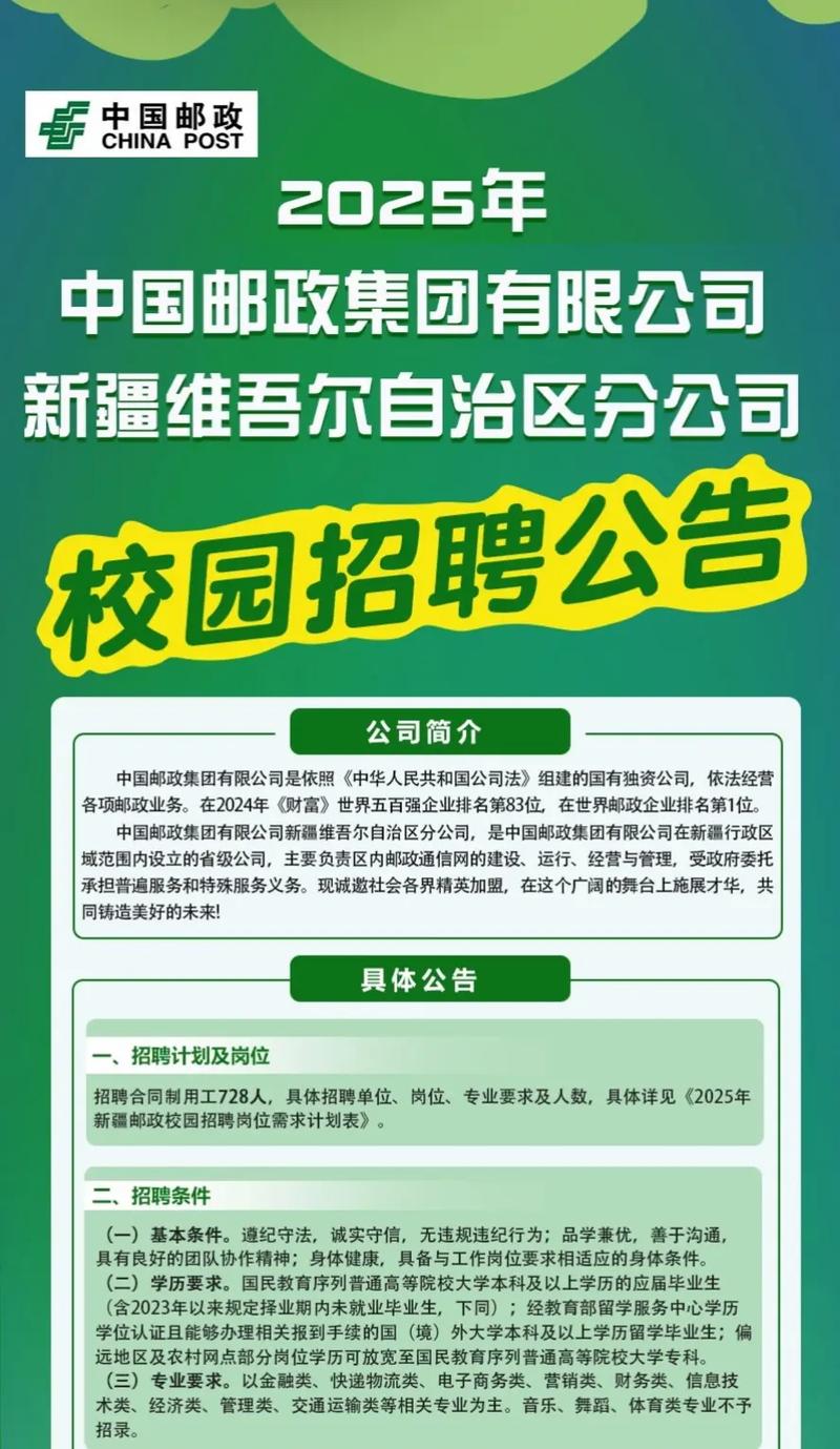 宜昌邮政速递物流招聘